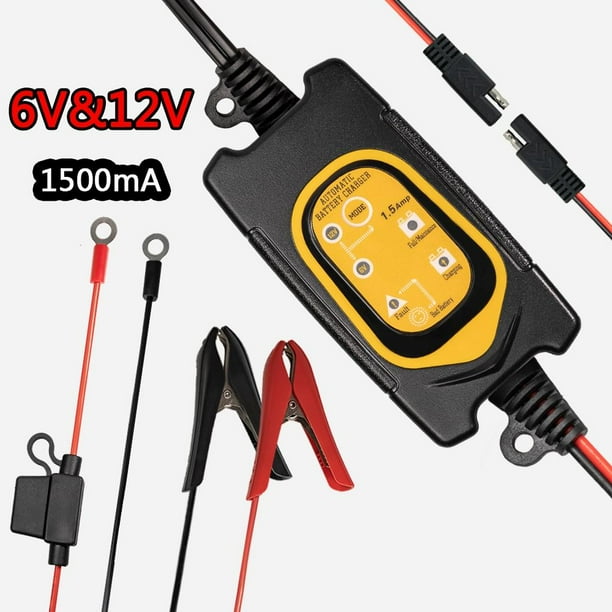 LST 12V 0.75A Battery Trickle Charger Maintainer for Motorcycle Lawn Mower SLA ATV AGM Gel Cell Lead Acid Batteries LST 12V 0.75A Battery Trickle Charger Maintainer for Motorcycle Lawn Mower SLA ATV AGM Gel Cell Lead Acid Batteries